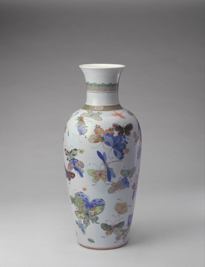 图片[1]-Multicolor butterfly vase-China Archive